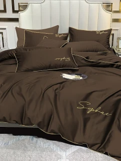 Posteľná súprava z mikrovlákna s výšivkou Cotton World FHL-3303 160x200