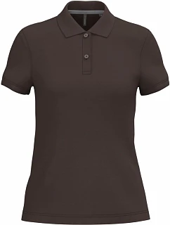 Kariban K 242 Dámske piqué polo 20.K242 čokoládová