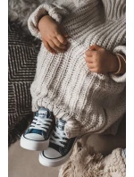 Dziecięce Klasyczne Niskie Trampki BIG STAR HH374195 Granatowe