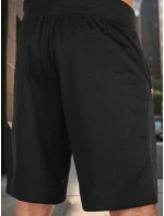 Pánske čierne teplákové šortky FashionStreet SX2486 Pánske čierne teplákové šortky FashionStreet SX2486