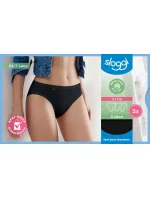 Dámske nohavičky sloggi 24/7 Cotton Lace Tai C3P - čierne - SLOGGI Dámske nohavičky sloggi 24/7 Cotton Lace Tai C3P - čierne - SLOGGI