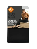Elegantné dámske legíny NUR DIE TREGGINGS PURE BLACK - NUR DIE - čierne Elegantné dámske legíny NUR DIE TREGGINGS PURE BLACK - NUR DIE - čierne