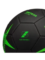 Meteor Spin 5 futbalová lopta čierna/zelená Meteor Spin 5 futbalová lopta čierna/zelená