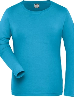 Daiber JN 1803 Dámske pracovné elastické tričko – Solid 02.1803 tyrkysové