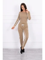 Súprava s dvojitými pruhmi camel