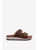 Pohodlné dámske papuče Inblu CP000054 brown