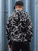 Pánska mikina na zips s kapucňou čierna FashionStreet BX5809 Pánska mikina na zips s kapucňou čierna FashionStreet BX5809