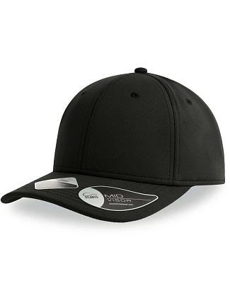 Atlantis Headwear Skye 6-panelová čiapka s šiltom 33.0118 čierna Atlantis Headwear Skye 6-panelová čiapka s šiltom 33.0118 čierna