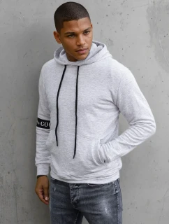 Pánska sivá mikina FashionStreet BX5435