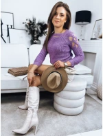 Dámsky sveter LAYSI lilac FashionStreet MY1747