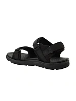 Lee Cooper pánske sandále na suchý zips na leto čierne ľahké