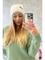 Fleecová čiapka Paulina K227 biela