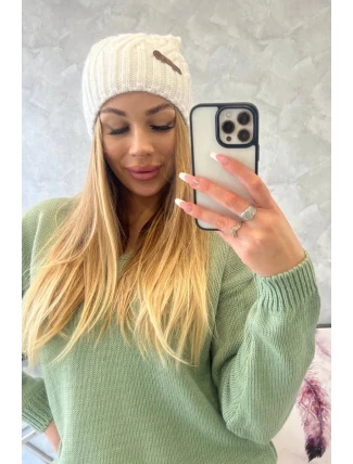 Fleecová čiapka Paulina K227 biela