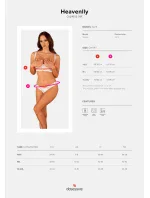 Romantický set otvorený Heavenlly cupless set - Obsessive Romantický set otvorený Heavenlly cupless set - Obsessive