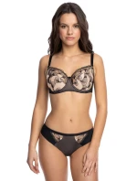 Dámska podprsenka Filipa 1130 Black with beige - Gaia Dámska podprsenka Filipa 1130 Black with beige - Gaia