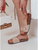 Dámske korkové žabky KORKISTI khaki FashionStreet ZY0914 Dámske korkové žabky KORKISTI khaki FashionStreet ZY0914