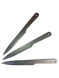 KAL22 vrhacie nože na šípky 3ks strieborné KAL22-SR