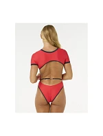 Plavky RIP CURL Bomba Ss Cheeky Surf Suit, červené