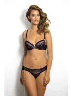 Podprsenky Paradiso I PU-307 čierno-ružová - Kinga Podprsenky Paradiso I PU-307 čierno-ružová - Kinga