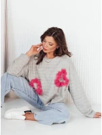Dámska nadrozmerná mikina RAWEL sivá FashionStreet RY2388