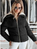 Dámska zimná manšestrová bunda TRENDYGLAM black FashionStreet TY4357
