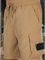 Pánske textilné bojové šortky khaki FashionStreet SX2505 Pánske textilné bojové šortky khaki FashionStreet SX2505