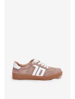 Sneakersy Buty Sportowe Zamszowe Vinceza 79517 Beżowe