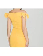 Dámske šaty K028 tmavo žltá - Katrus