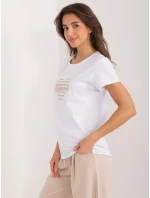 Tričko RV TS 9667.19 béžová a biela