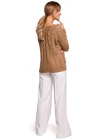 Sveter s výstrihom Bateau M511 sivý - Moe