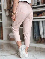Dámske bavlnené nohavice CHINOSKA ružové FashionStreet UY2554