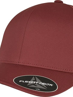Flexfit 180 6-panelová čiapka s kšiltom „Delta“ 55.0180 bordová