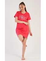 Dámska nočná košeľa s krátkym rukávom Cassie