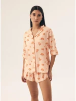 Dámske pyžamo Henderson 42686 Naranja w/r S-2XL pruhované