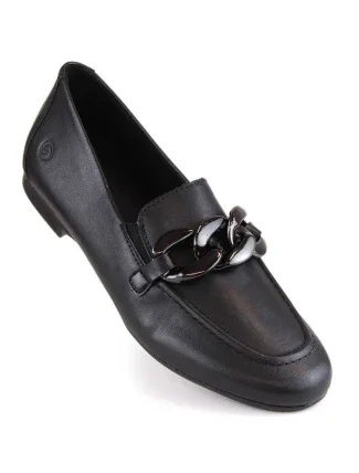 Remonte W RKR645 čierna kožená pohodlná poltopánka na retiazke Remonte W RKR645 čierna kožená pohodlná poltopánka na retiazke