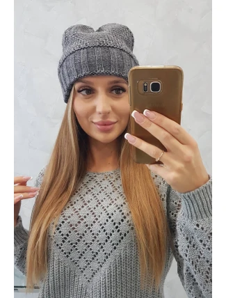 Dámska čiapka Danuta K331 tmavo šedá