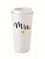 MRS. - biely termohrnček 475 ml