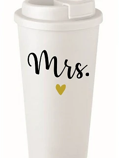 MRS. - biely termohrnček 475 ml