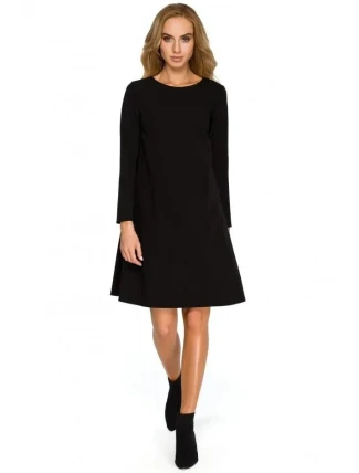 Dámske šaty S137 Black - Stylove Dámske šaty S137 Black - Stylove