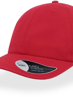 Atlantis Headwear Dad Hat – 6-panelová bejzbalová čiapka „Dad Hat“ 33.4030 červená
