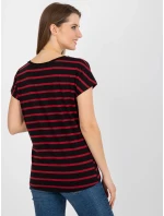 Dámske tričko RV TS 8567.26 čierna a červená - FPrice
