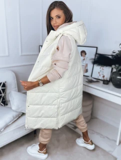 Dámska vesta BRONS ecru FashionStreet TY3088