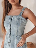 Džínsové mini šaty bez ramienok SEWIKA modré FashionStreet EY2586