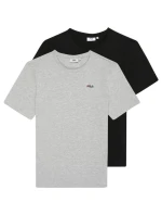 Fila Brod pánske tričko 2 pak black, grey FAM0083 83227 pánske
