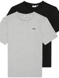 Fila Brod pánske tričko 2 pak black, grey FAM0083 83227 pánske