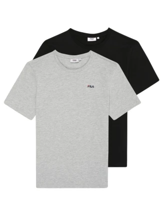 Fila Brod pánske tričko 2 pak black, grey FAM0083 83227 pánske