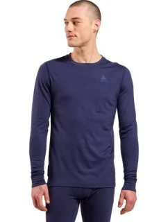 Odlo BL TOP spodné prádlo s dlhým rukávom l/s MERINO 200 veľkosť L modrá