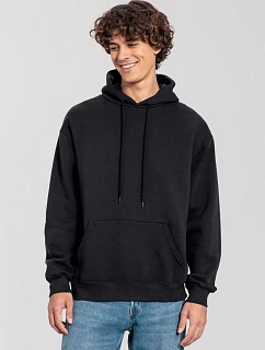 Fruit of the Loom Iconic Premium Hooded Sweat Mikina s kapucňou z hrubej bavlny 16.2284 čierna