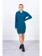 Morské šaty s kapucňou