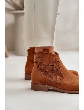 Dámske členkové topánky na zips Camel S.Barski